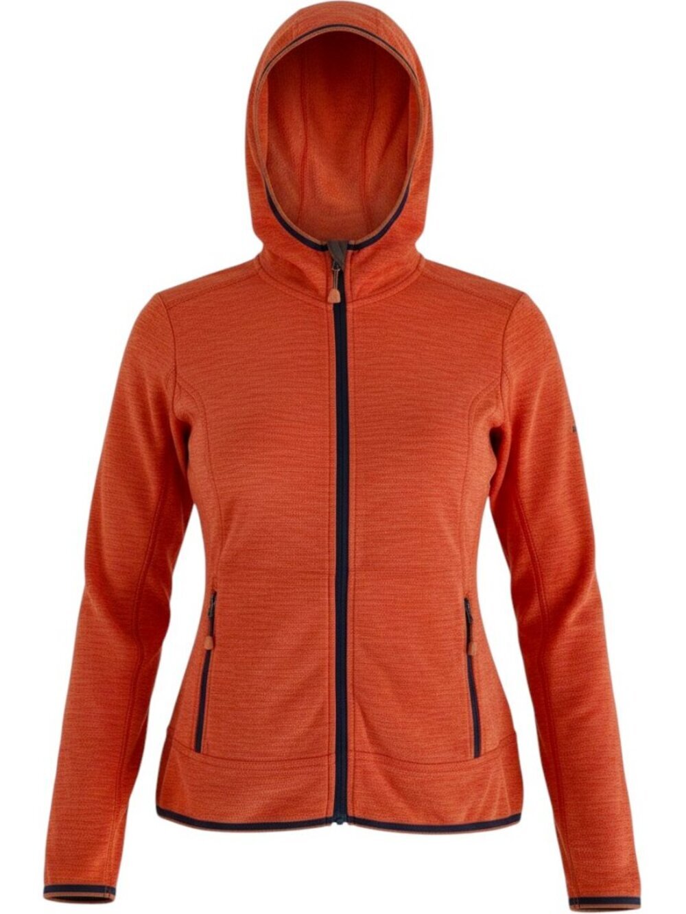 MCKINLEY Orange Hooded Full Zip Fleece Jacket Outdoor Hiking – women’s l